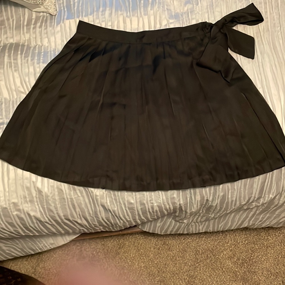 Satin Plated Skirt